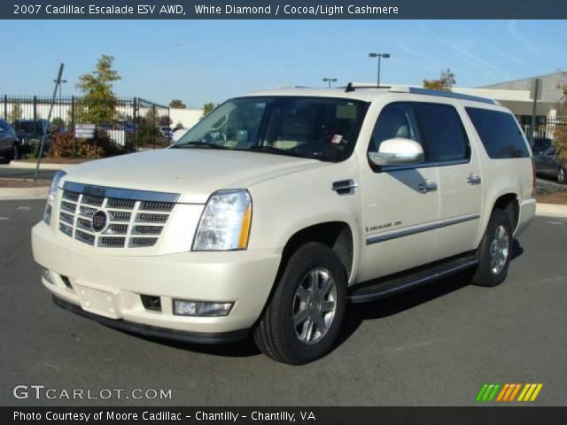 2007 Cadillac Escalade ESV AWD in White Diamond