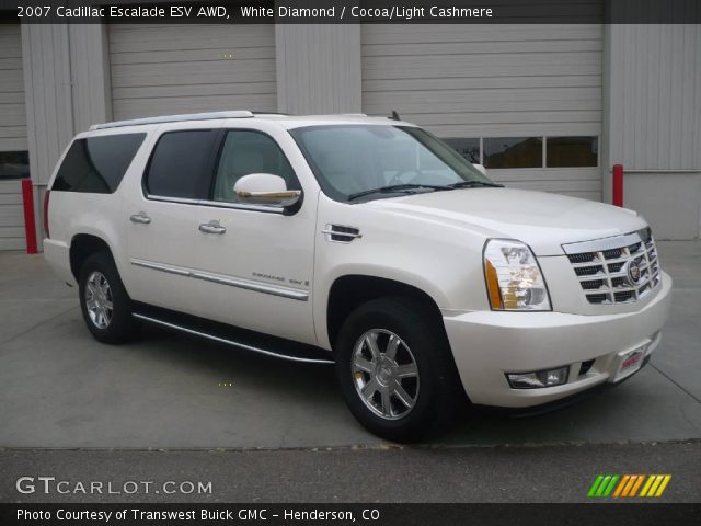 2007 Cadillac Escalade ESV AWD in White Diamond