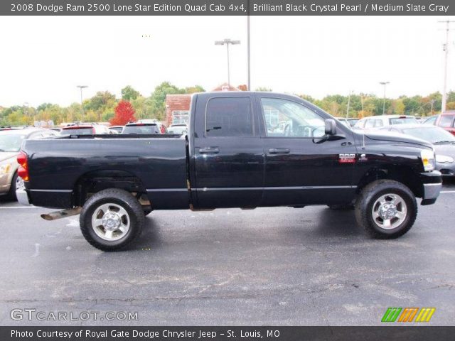 2008 Dodge Ram 2500 Lone Star Edition Quad Cab 4x4 in Brilliant Black Crystal Pearl