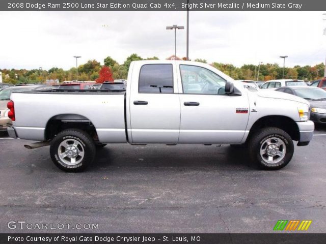 2008 Dodge Ram 2500 Lone Star Edition Quad Cab 4x4 in Bright Silver Metallic