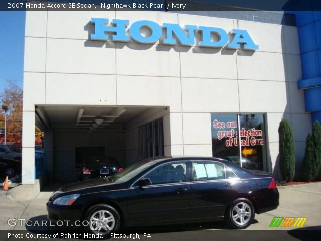 2007 Honda Accord SE Sedan in Nighthawk Black Pearl