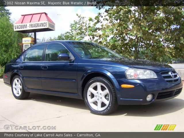 2002 Nissan Maxima SE in Majestic Blue Metallic