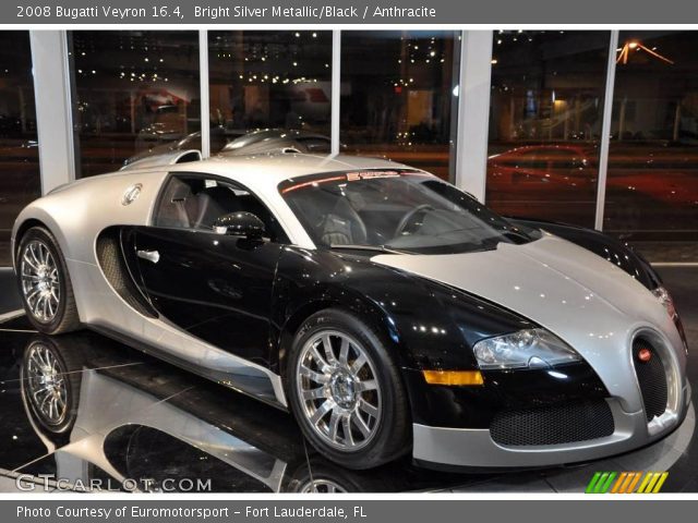 2008 Bugatti Veyron 16.4 in Bright Silver Metallic/Black