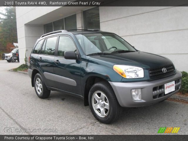 2003 Toyota RAV4 4WD in Rainforest Green Pearl