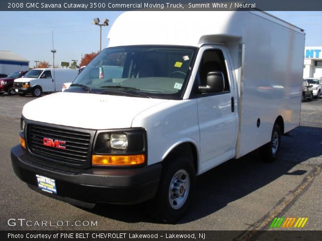 2008 GMC Savana Cutaway 3500 Commercial Moving Truck in Summit White