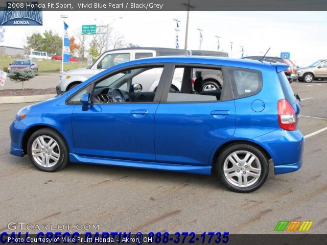 2008 Honda Fit Sport in Vivid Blue Pearl