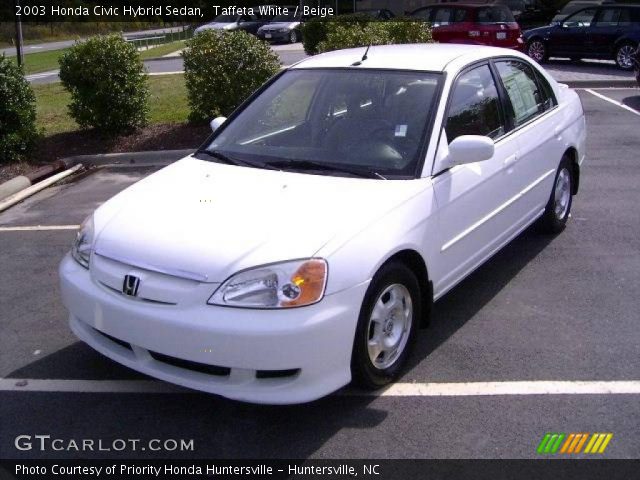 2003 Honda civic hybrid white #5
