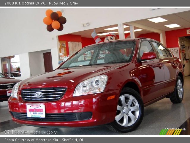 2008 Kia Optima LX V6 in Ruby Red