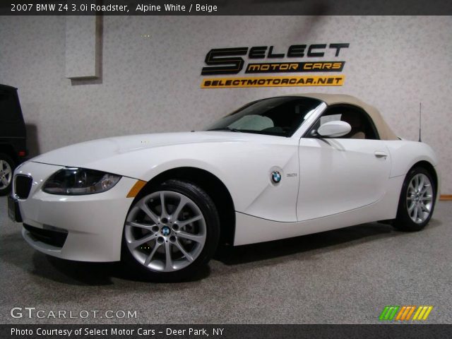 2007 BMW Z4 3.0i Roadster in Alpine White