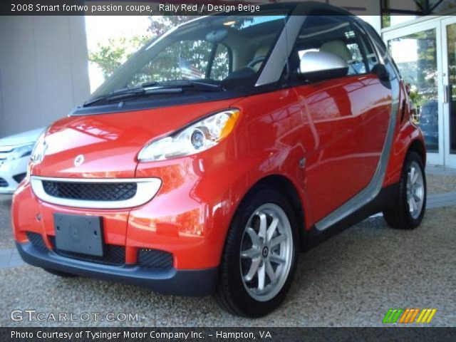 2008 Smart fortwo passion coupe in Rally Red