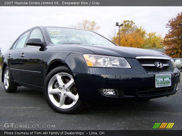 2007 Hyundai Sonata Limited V6 in Deepwater Blue