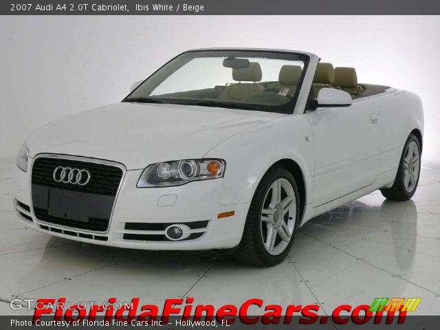 2007 Audi A4 2.0T Cabriolet in Ibis White