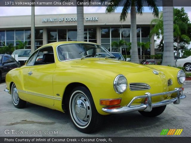1971 Volkswagen Karmann Ghia Coupe in Canary Yellow
