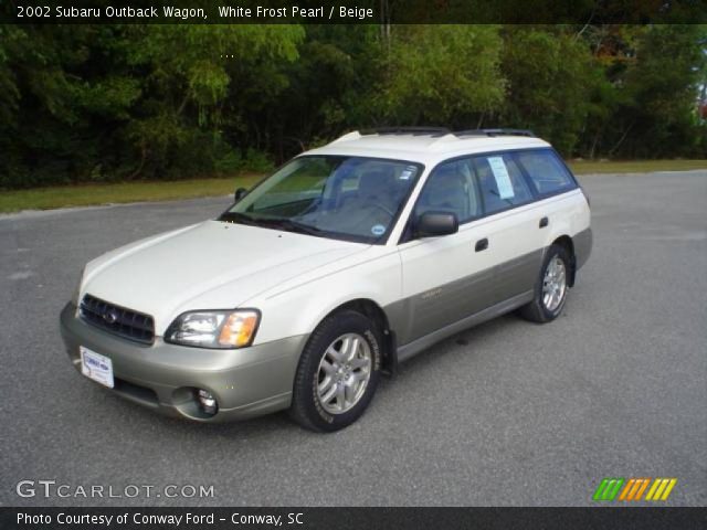 2002 Subaru Outback Wagon in White Frost Pearl