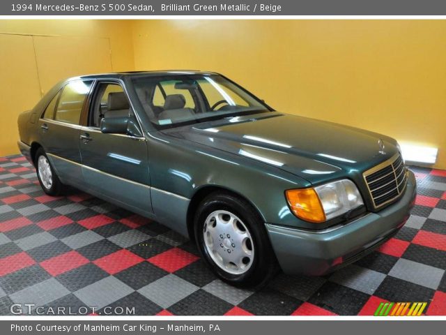 1994 Mercedes-Benz S 500 Sedan in Brilliant Green Metallic