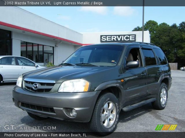 2002 Mazda Tribute LX V6 in Light Cypress Metallic