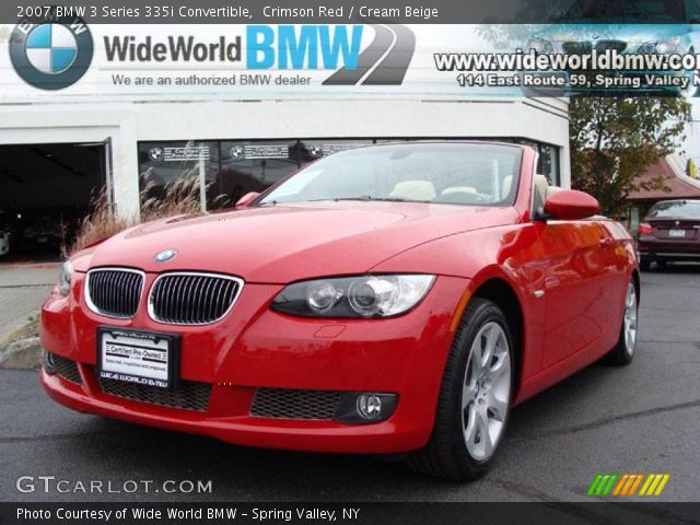 2007 BMW 3 Series 335i Convertible in Crimson Red