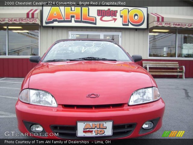 2000 Chevrolet Cavalier Z24 Convertible in Bright Red