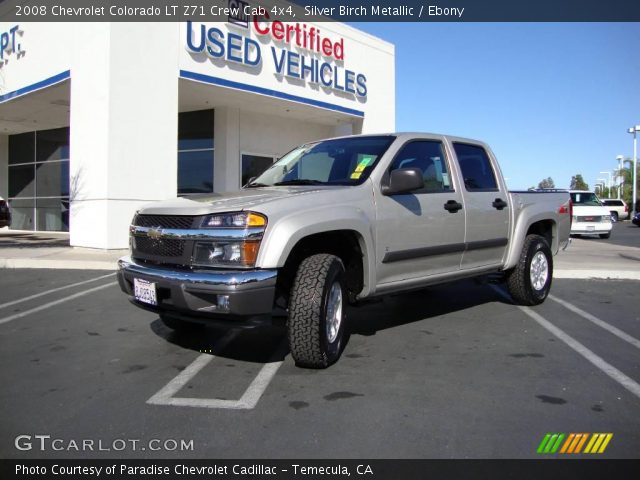 2008 Chevrolet Colorado LT Z71 Crew Cab 4x4 in Silver Birch Metallic