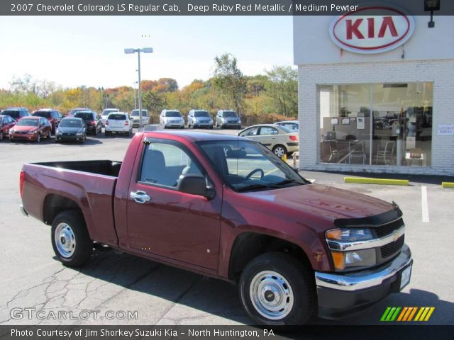 2007 Chevrolet Colorado LS Regular Cab in Deep Ruby Red Metallic