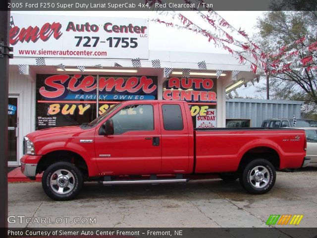 2005 Ford F250 Super Duty Lariat SuperCab 4x4 in Red Clearcoat
