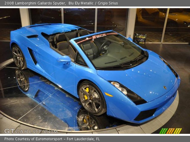 2008 Lamborghini Gallardo Spyder in Blu Ely Metallic