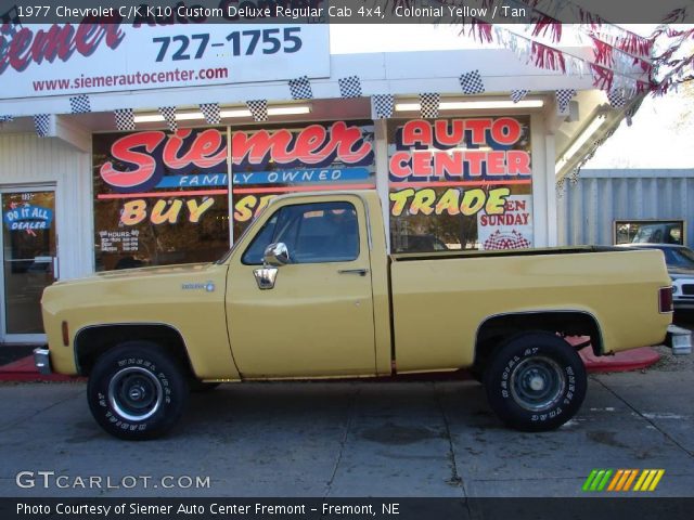 1977 Chevrolet C/K K10 Custom Deluxe Regular Cab 4x4 in Colonial Yellow