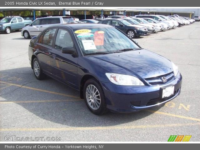 2005 Honda Civic LX Sedan in Eternal Blue Pearl