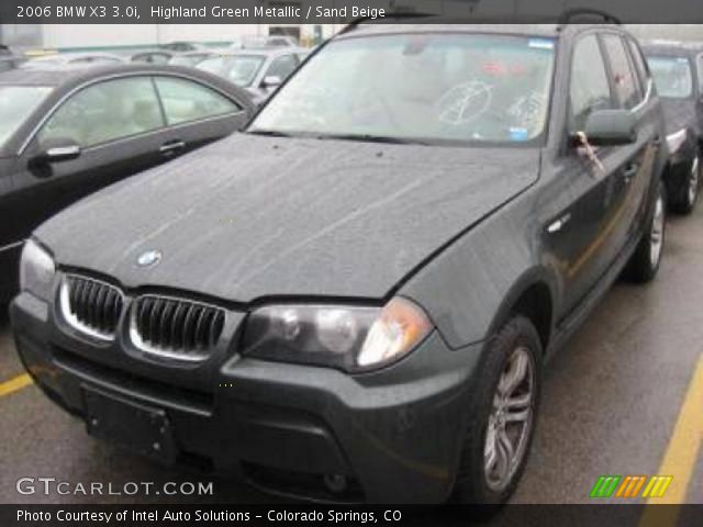 2006 BMW X3 3.0i in Highland Green Metallic