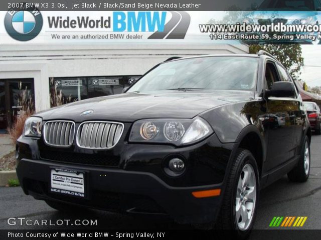 2007 BMW X3 3.0si in Jet Black