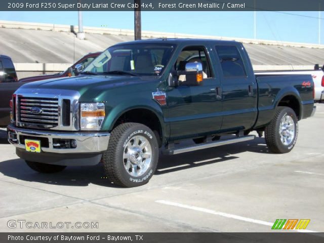 2009 Ford F250 Super Duty Lariat Crew Cab 4x4 in Forest Green Metallic