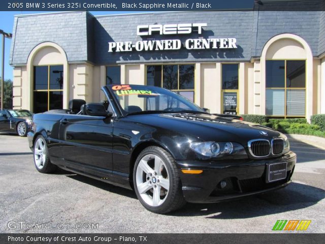 2005 BMW 3 Series 325i Convertible in Black Sapphire Metallic