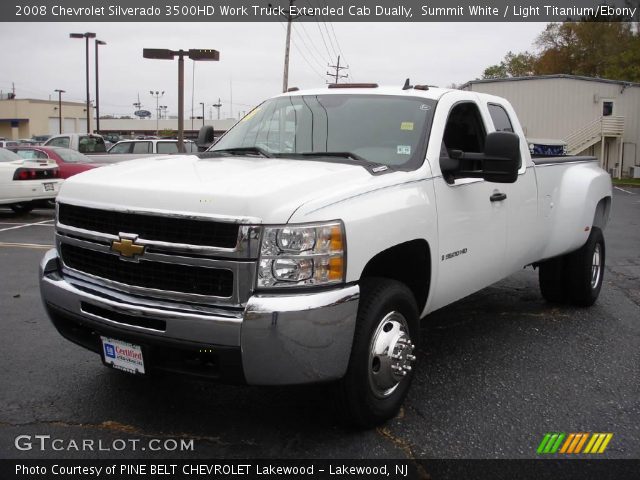 2008 Chevrolet Silverado 3500HD Work Truck Extended Cab Dually in Summit White