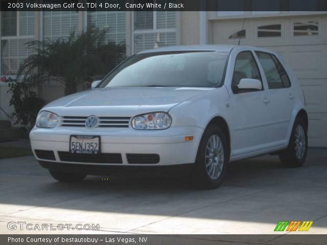 2003 Volkswagen Golf GL TDI 4 Door in Candy White