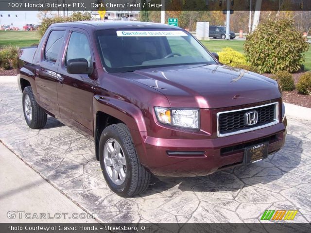 2007 Honda Ridgeline RTX in Dark Cherry Pearl