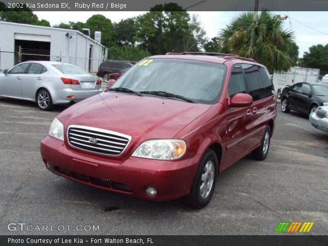 2002 Kia Sedona EX in Ruby Red