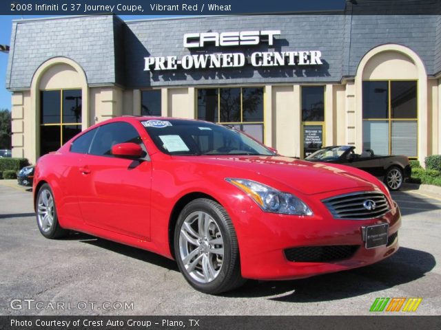 2008 Infiniti G 37 Journey Coupe in Vibrant Red