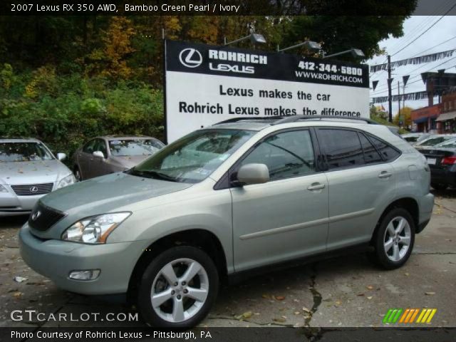 2007 Lexus RX 350 AWD in Bamboo Green Pearl