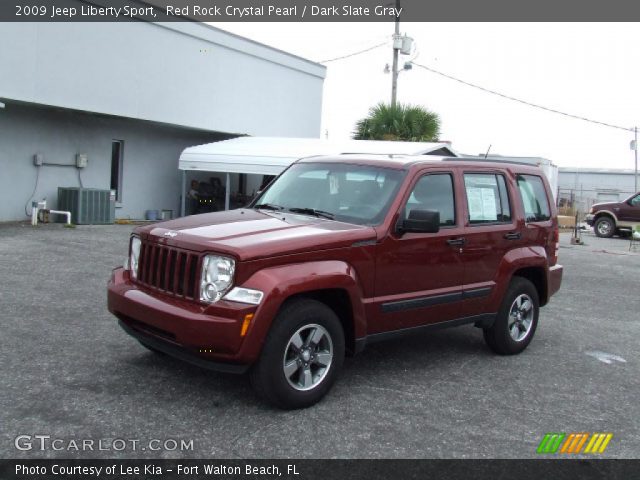 2009 Jeep Liberty Sport in Red Rock Crystal Pearl