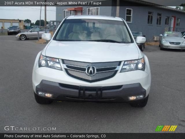 2007 Acura MDX Technology in Aspen White Pearl