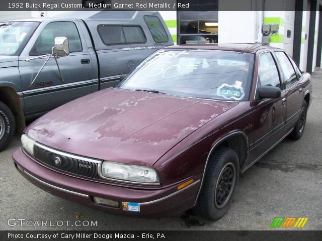 1992 Buick Regal Custom in Medium Garnet Red Metallic. Click to see ...