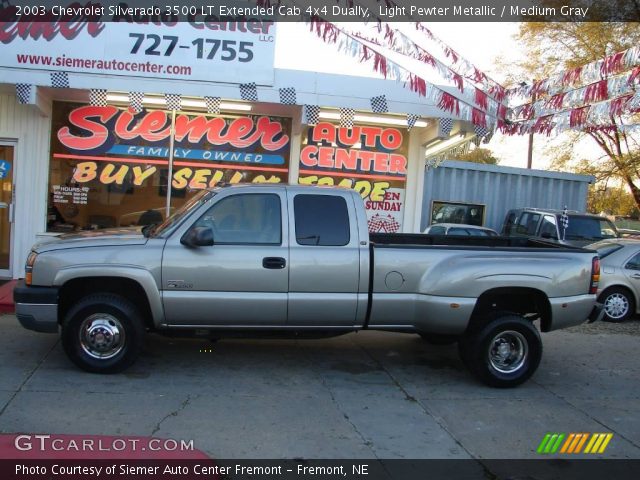 2003 Chevrolet Silverado 3500 LT Extended Cab 4x4 Dually in Light Pewter Metallic