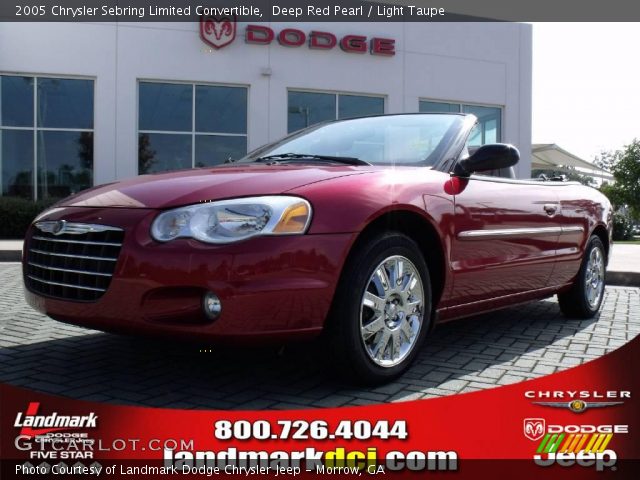 2005 Chrysler Sebring Limited Convertible in Deep Red Pearl