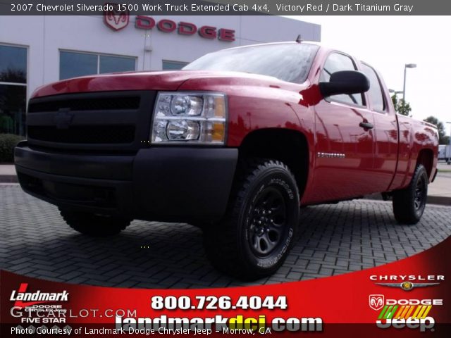 2007 Chevrolet Silverado 1500 Work Truck Extended Cab 4x4 in Victory Red