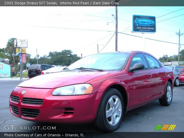 2003 Dodge Stratus SXT Sedan in Inferno Red Pearl