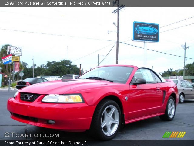 1999 Ford Mustang GT Convertible in Rio Red