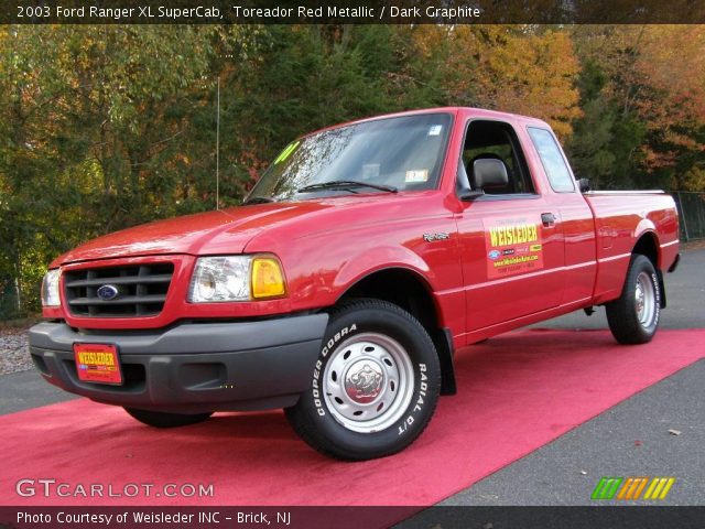 2003 Ford Ranger XL SuperCab in Toreador Red Metallic