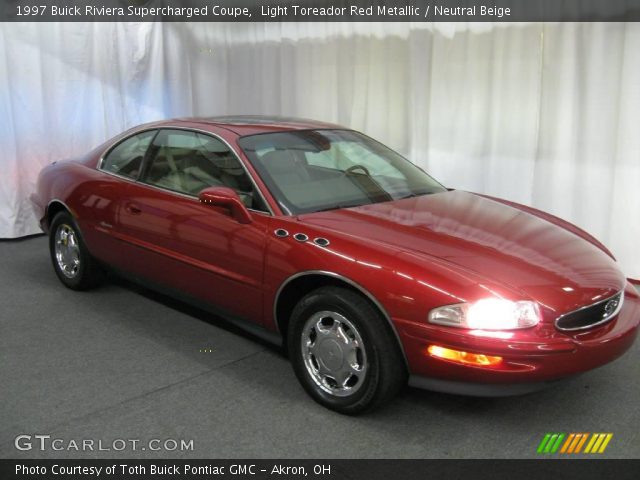 1997 Buick Riviera Supercharged Coupe in Light Toreador Red Metallic