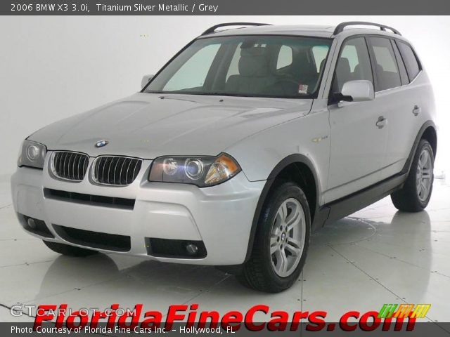 2006 BMW X3 3.0i in Titanium Silver Metallic