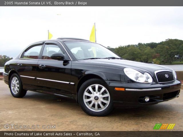 2005 Hyundai Sonata LX V6 in Ebony Black